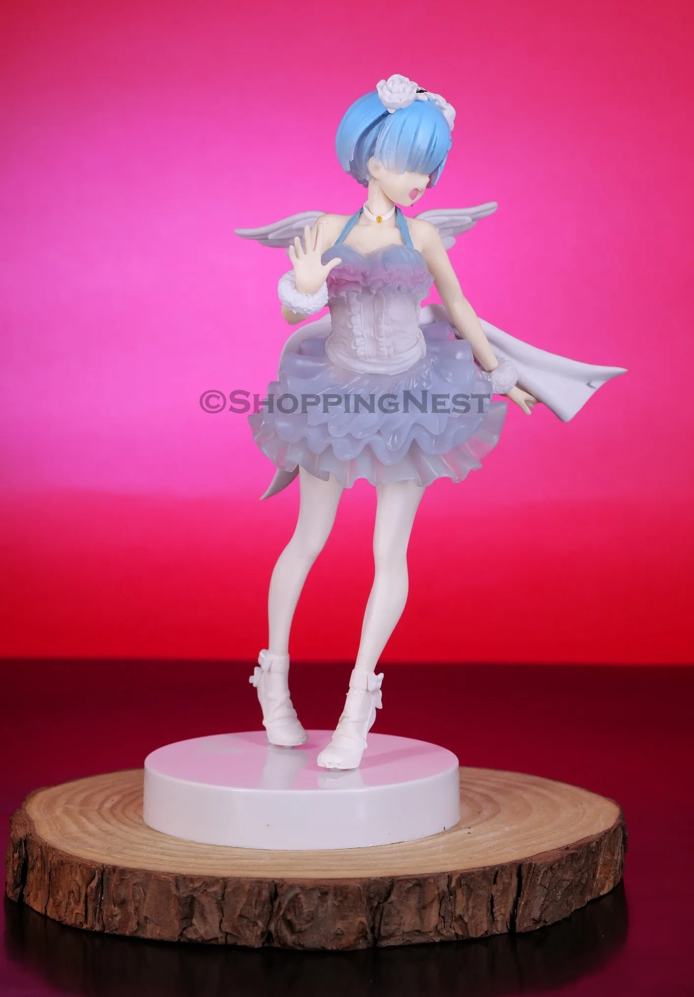 Re:Zero - Starting Life in Another World | Rem Taito Angel Mode Anime Action Figure | 23 Cm |