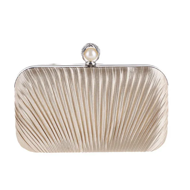 Ruched Evening Clutch