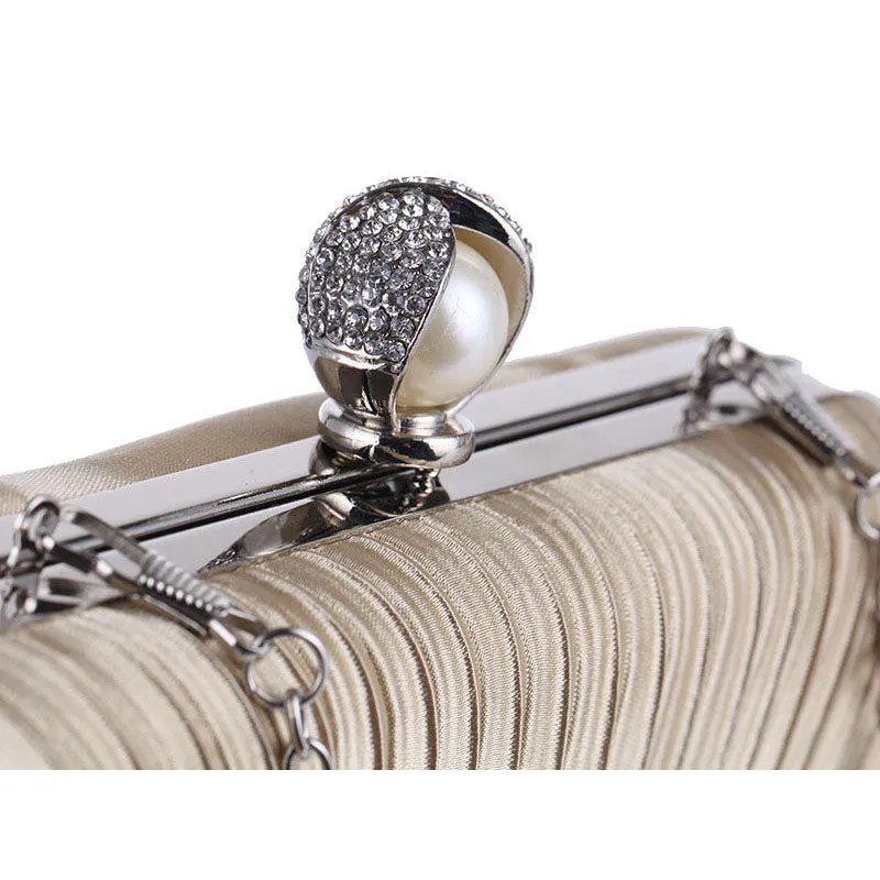 Ruched Evening Clutch