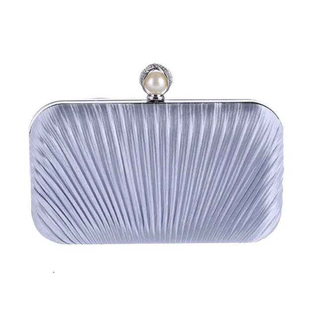 Ruched Evening Clutch