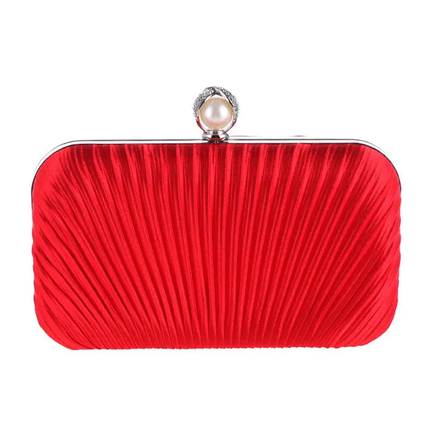 Ruched Evening Clutch