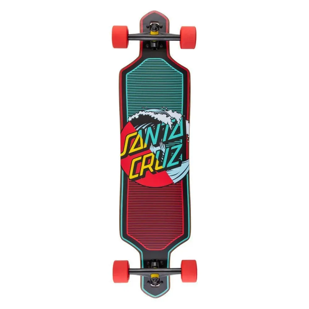 Santa Cruz Wave Dot Splice Drop Thru Longboard Cruiser