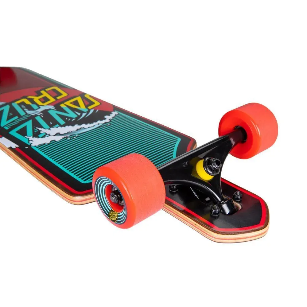 Santa Cruz Wave Dot Splice Drop Thru Longboard Cruiser