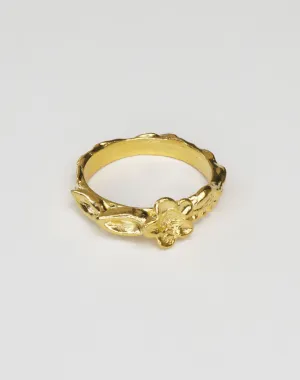 Sculpted Floral Vine Ring, Size 8, (1pc)