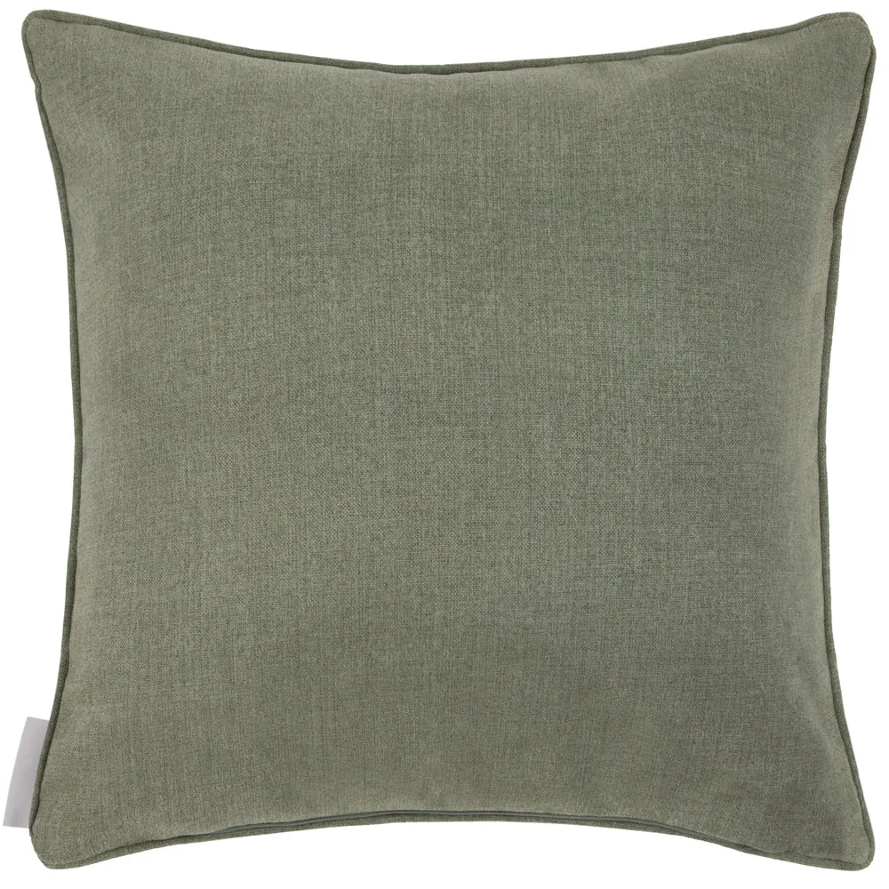 Sera Printed Piped Cushion Sage