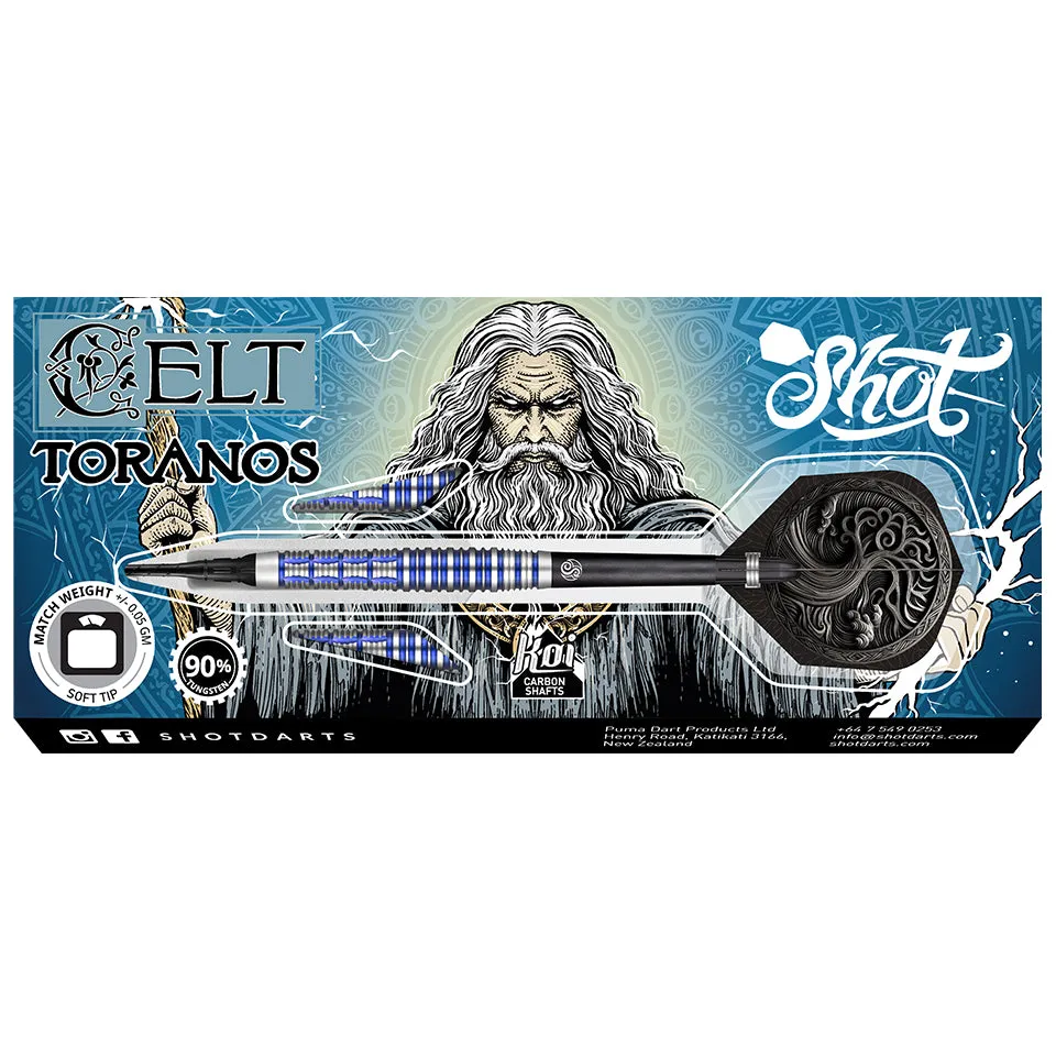 Shot Celt Toranos Soft Tip Darts - 18gm