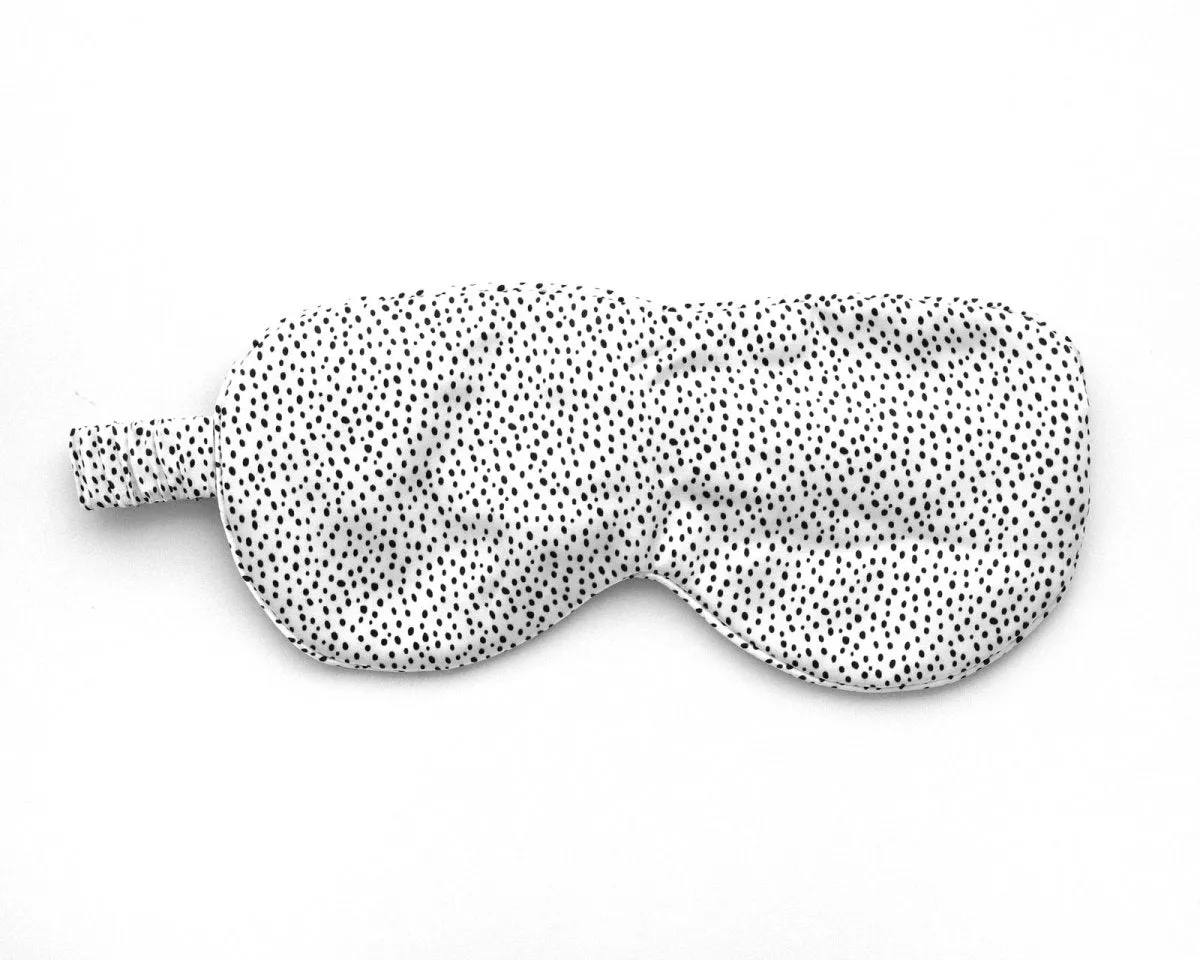 Silk Magnolia Silk Eye Mask Spotty Dots