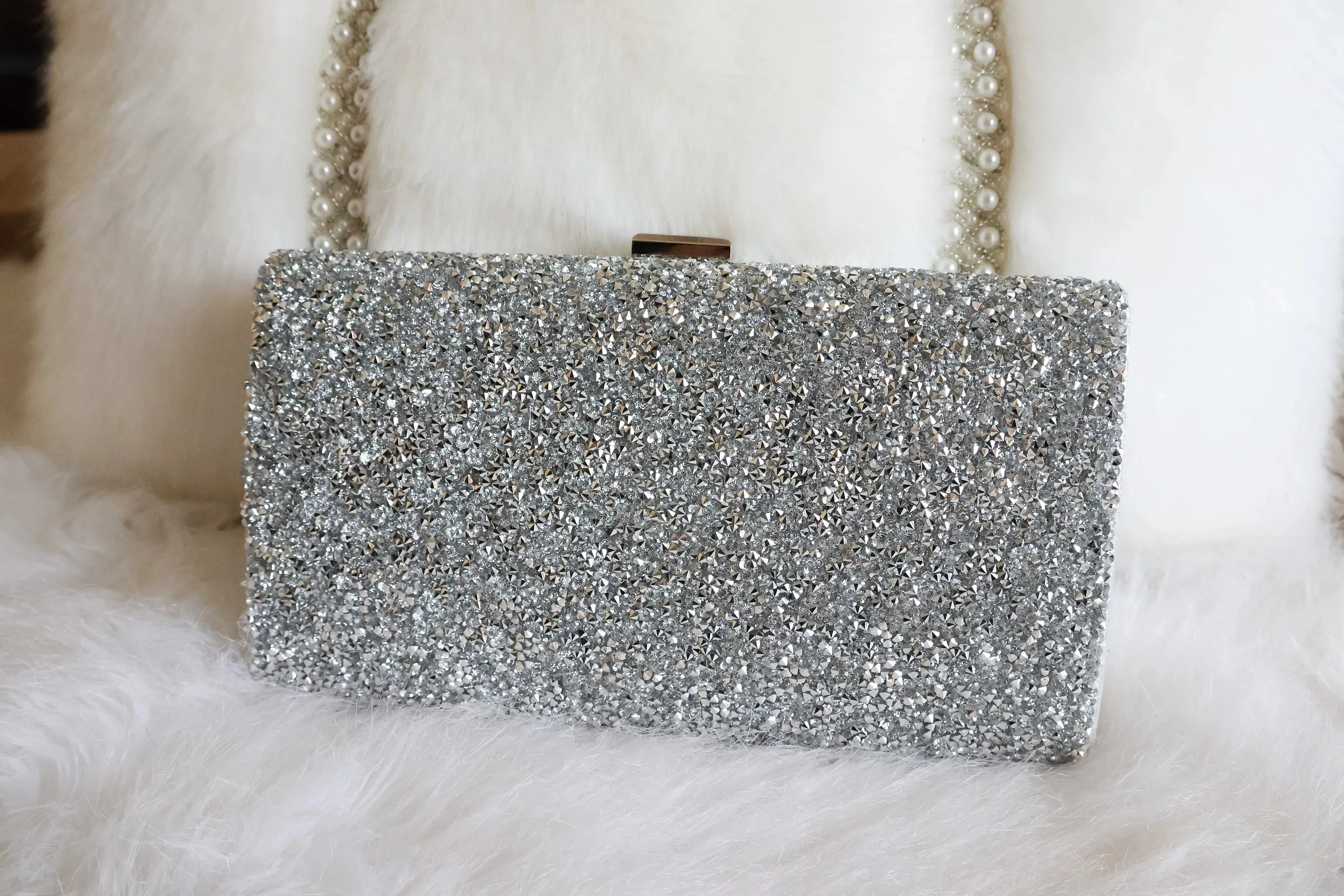 Silver Clutch Purse | Evening Bag & Gold Clutch | Black Clutch