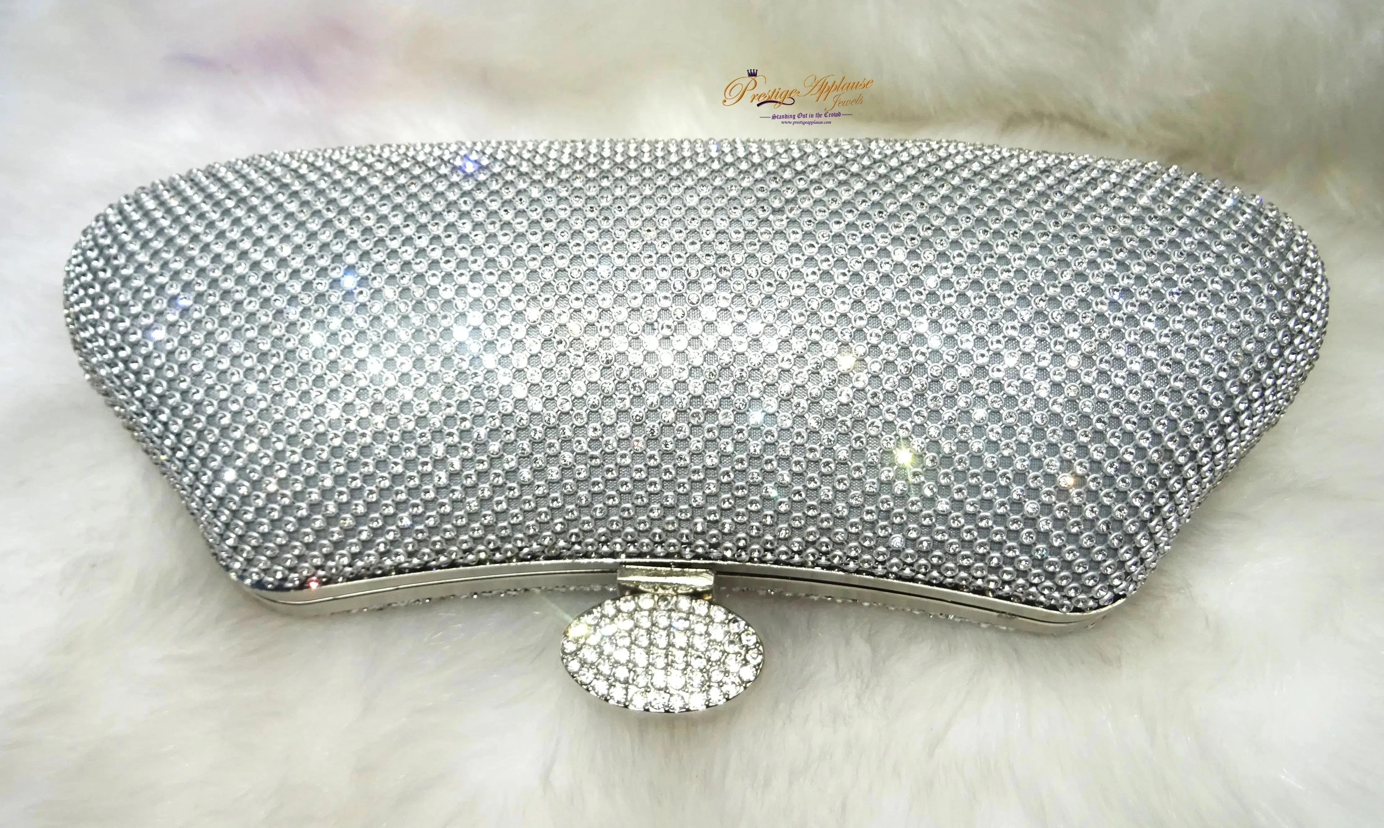 Silver Gold Fashion Womens Glitter Clutch Bag Crystal Diamante Sparkly Evening Bridal Prom Party Handbag Purse/Gold