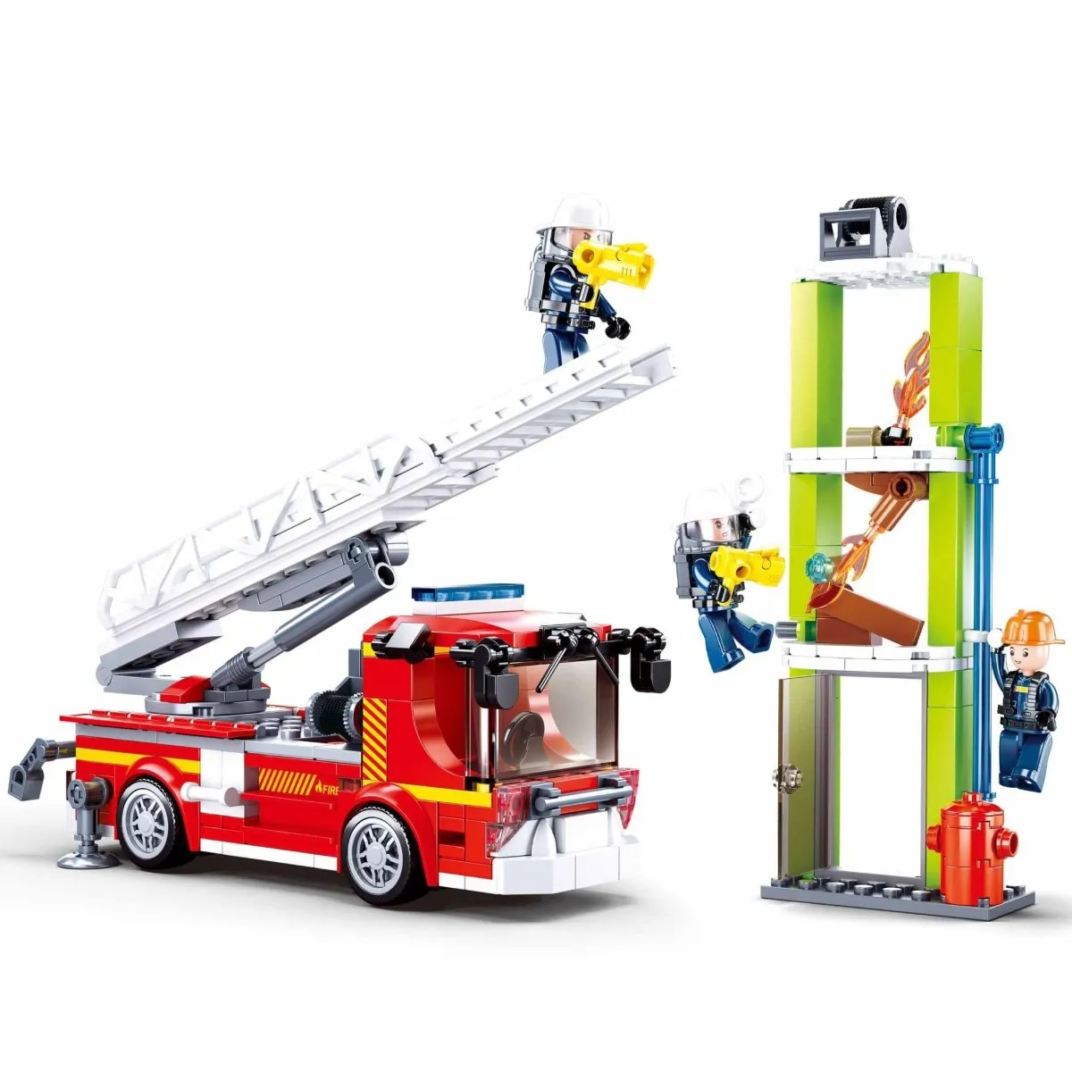 SLUBAN® Building Blocks Kit for Boys and Girls- Fire Engine