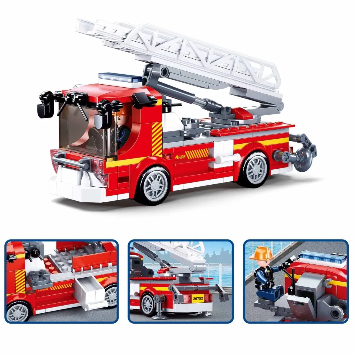 SLUBAN® Building Blocks Kit for Boys and Girls- Fire Engine