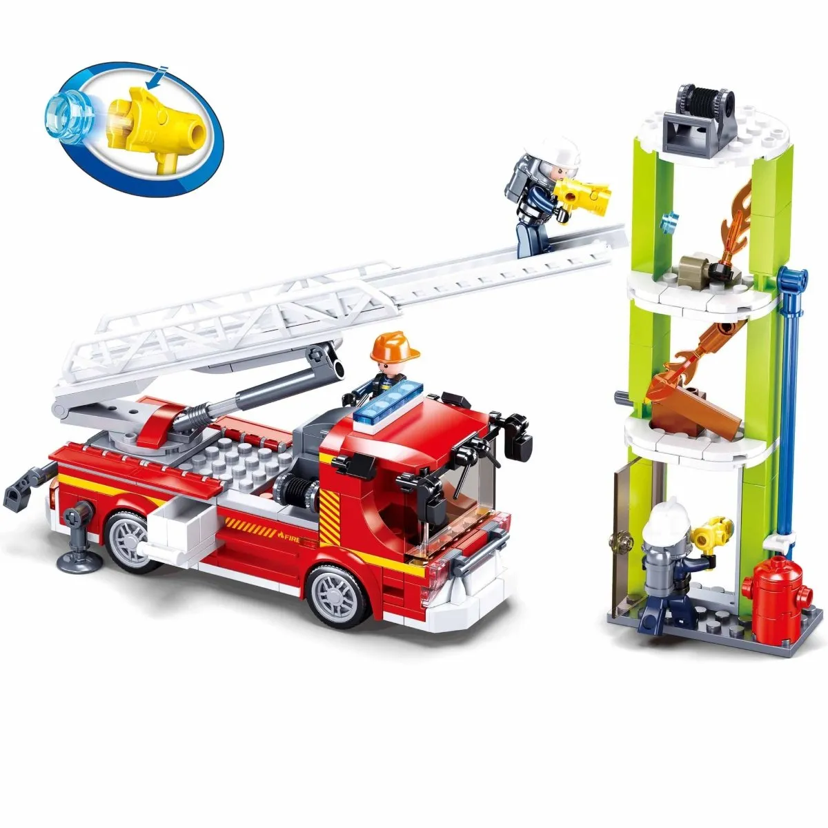 SLUBAN® Building Blocks Kit for Boys and Girls- Fire Engine