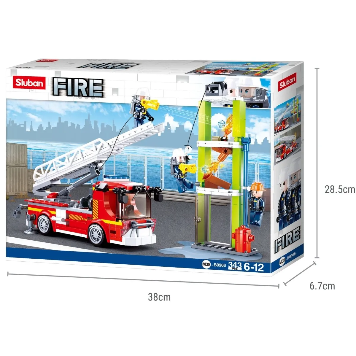 SLUBAN® Building Blocks Kit for Boys and Girls- Fire Engine