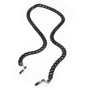 Small Link Glasses Chain - Black