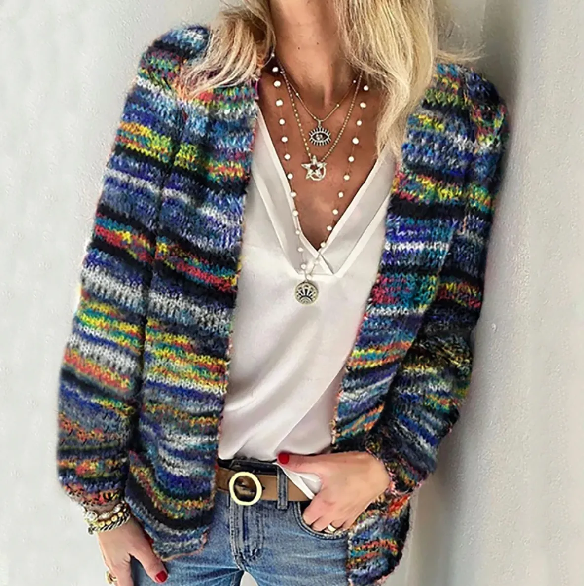 Sofia™ - Colorful Knit Sweater