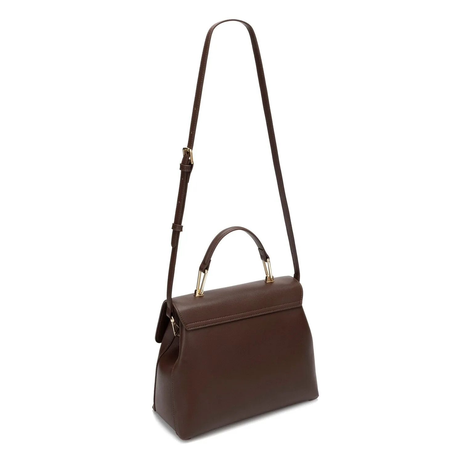 Sophia Genuine Leather Handbag (Brown)