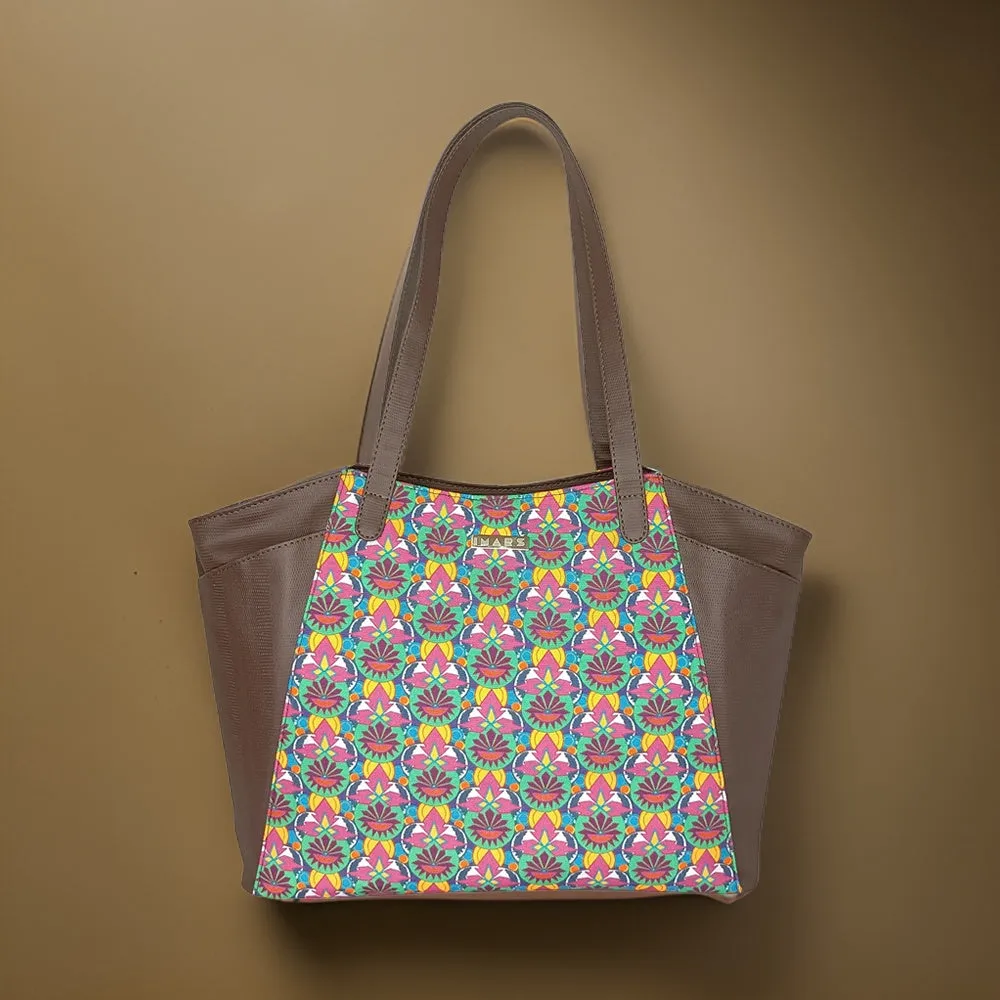 Sophisticated Multi Color Tote Bag Perfect For Women & Girls