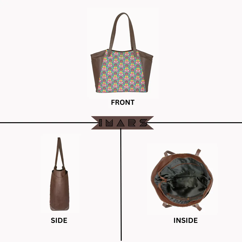 Sophisticated Multi Color Tote Bag Perfect For Women & Girls