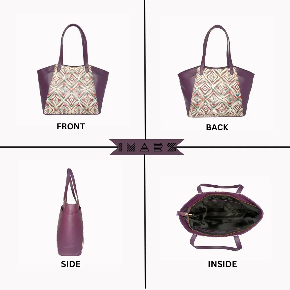 Sophisticated Violet Tote Bag Perfect For Women & Girls