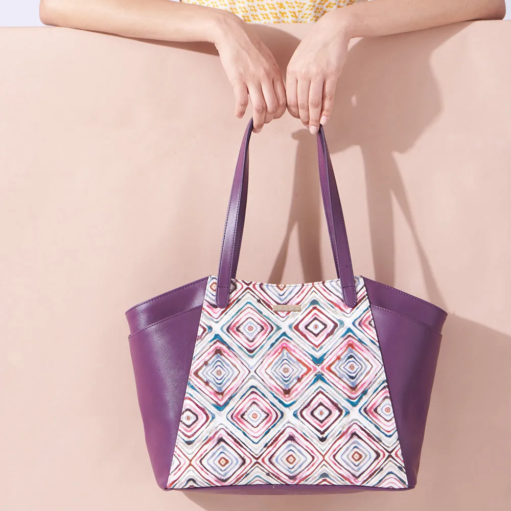 Sophisticated Violet Tote Bag Perfect For Women & Girls