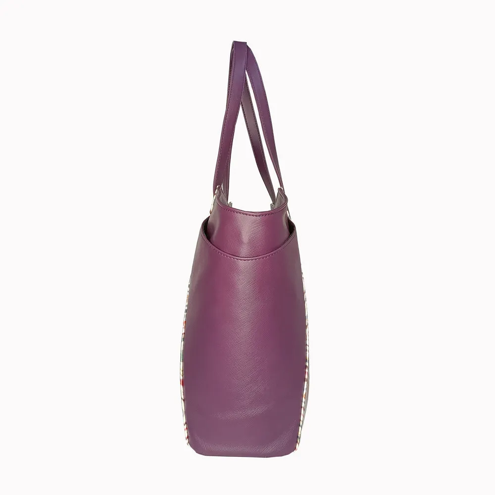 Sophisticated Violet Tote Bag Perfect For Women & Girls