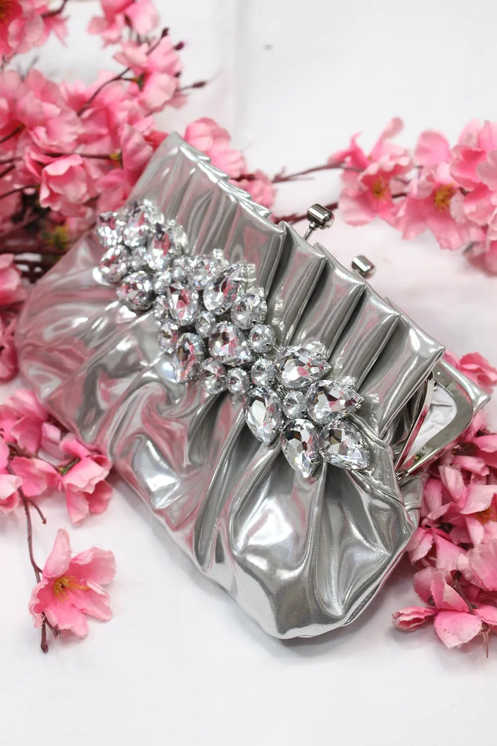 Sparkle & Shine - Make a Statement with Our Exclusive Silver Clutch Sling Bag Collection - Perfect for Any Outfit and Occasion