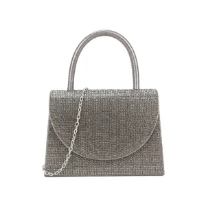 Sparkly Grey Diamante Mini Grab Bag