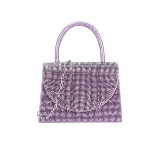 Sparkly Lilac Diamante Mini Grab Bag