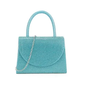 Sparkly Turquoise Diamante Mini Grab Bag