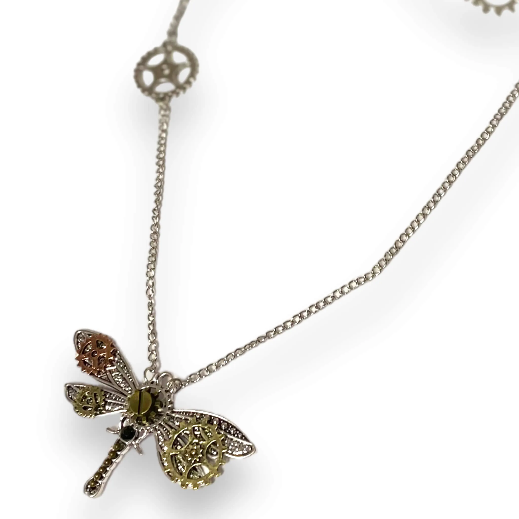 Steampunk Dragonfly Necklace