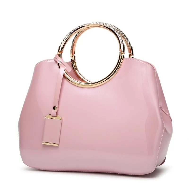 Stylish High Quality Women's Patent Leather Handbags