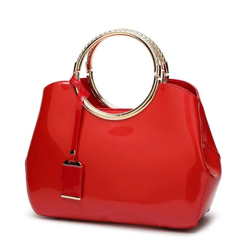 Stylish High Quality Women's Patent Leather Handbags