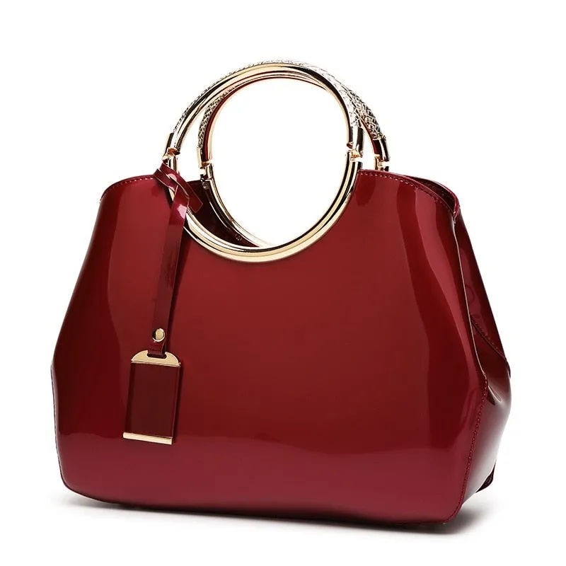 Stylish High Quality Women's Patent Leather Handbags