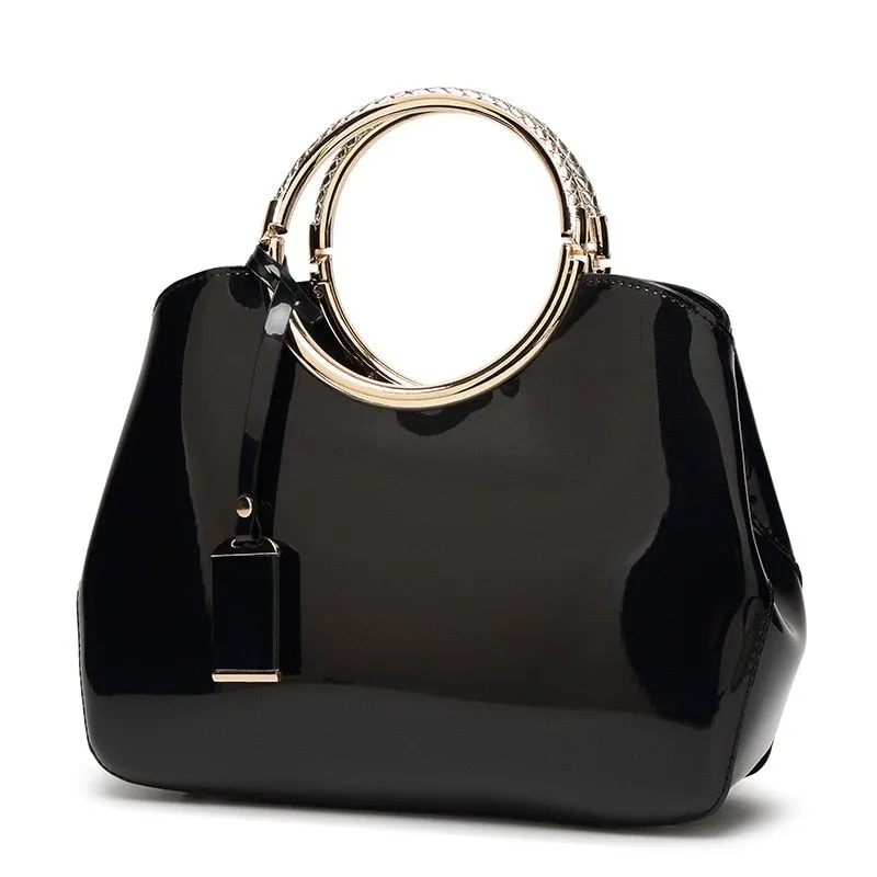 Stylish High Quality Women's Patent Leather Handbags