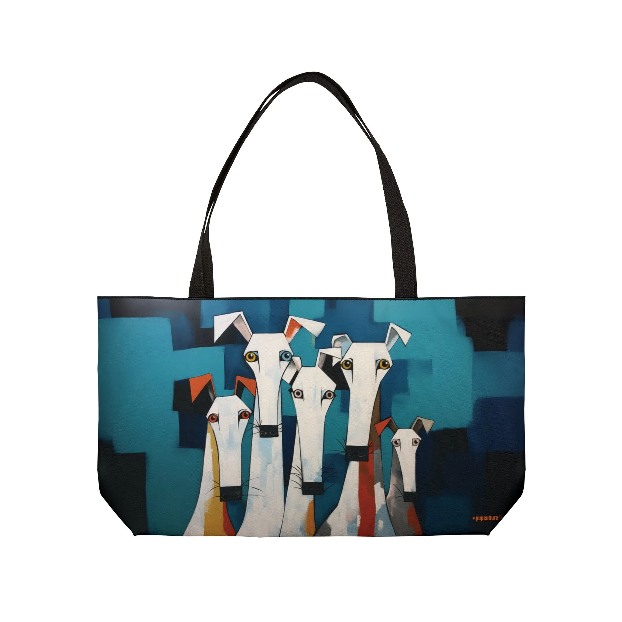 The Eyes Have It Original Dog Art Design Wide Weekender Tote Bag