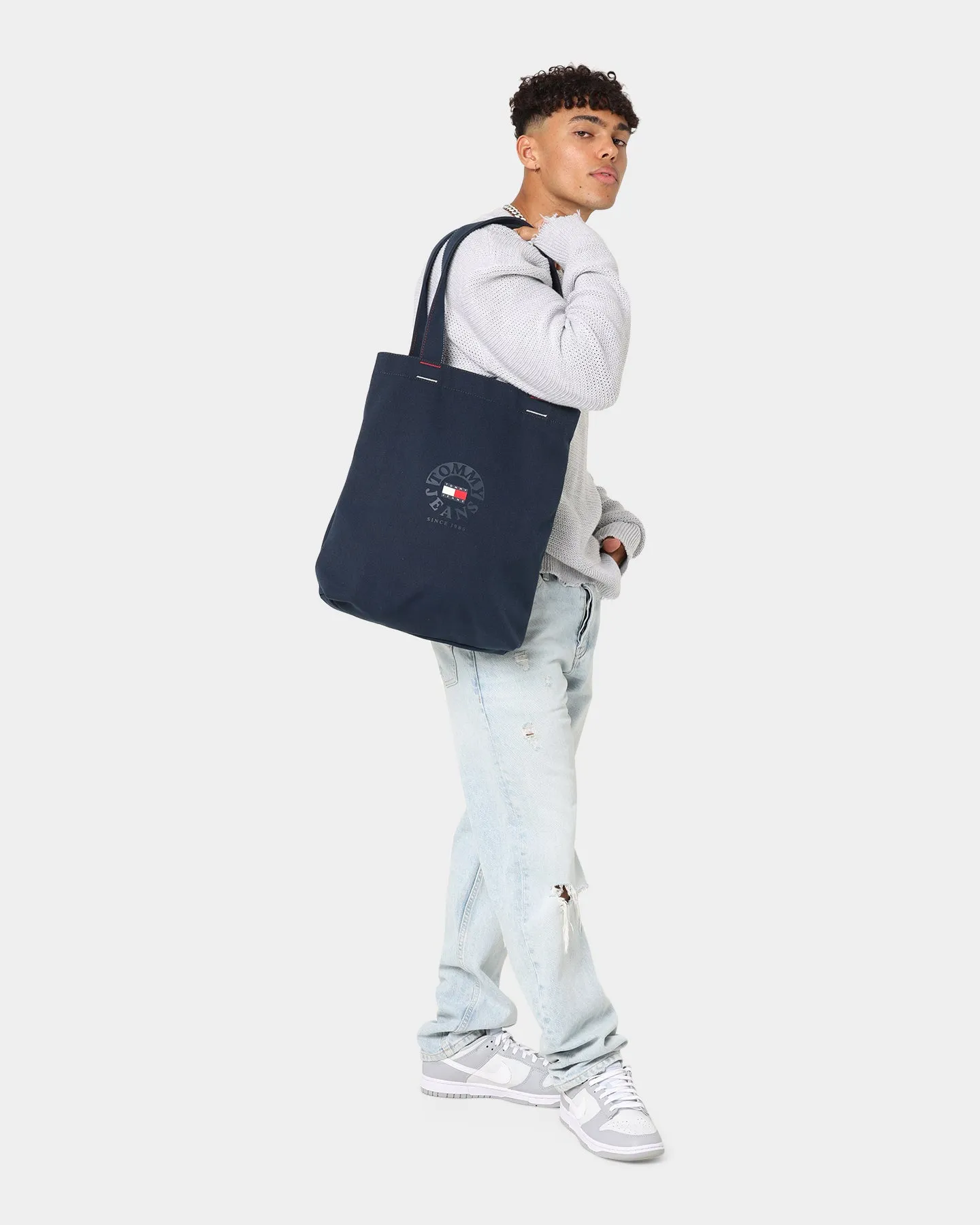 Tommy Jeans Logo Canvas Bag Twilight Navy