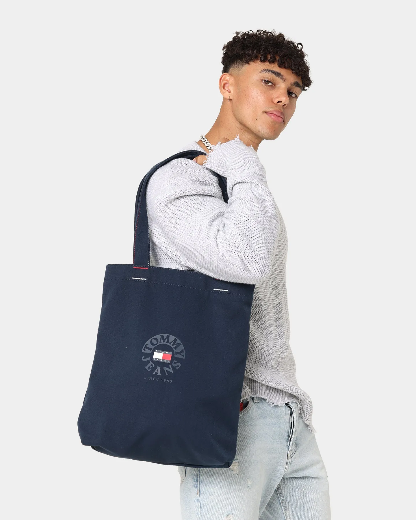 Tommy Jeans Logo Canvas Bag Twilight Navy