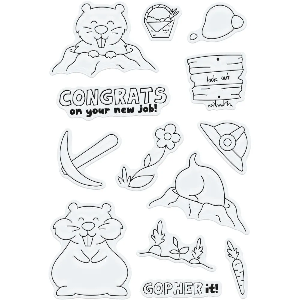 Tonic Studios Clear Stamps Go For It Gopher*