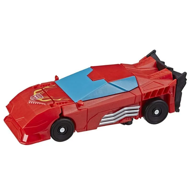 Transformers Toys Cyberverse Action Attackers: 1-Step Changer Autobot Hot Rod Action Figure - Repeatable Fusion Flame Action Attack Move