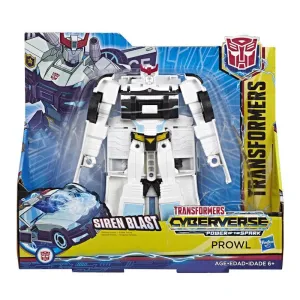 Transformers Toys Cyberverse Action Attackers Ultra Class Prowl Action Figure - Repeatable Siren Blast Action Attack