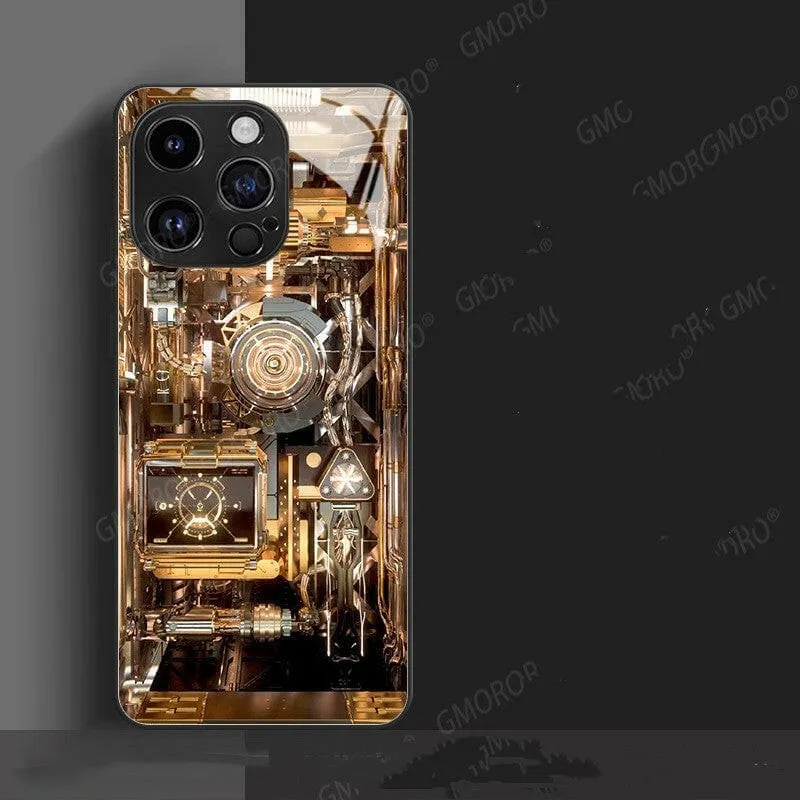 Trendy Circuit Board Design Apple Iphone Cases with Steampunk Flair