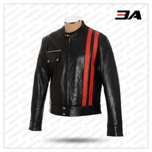 Victor Frankenstein Soft Black Leather Jacket