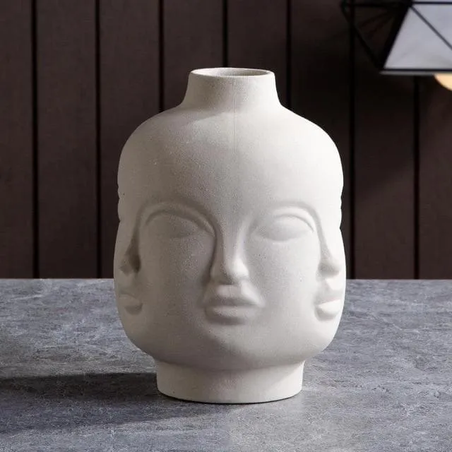 Visage Clay Ceramic Planters & Vases