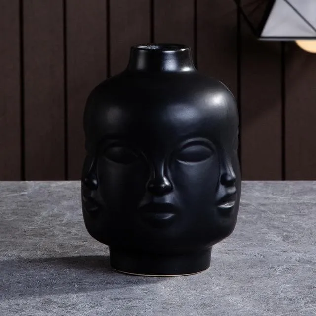 Visage Clay Ceramic Planters & Vases