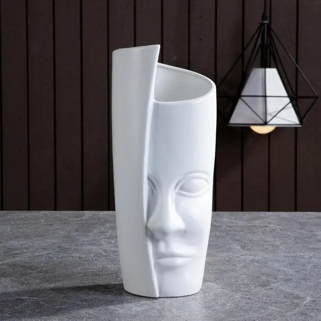 Visage Clay Ceramic Planters & Vases