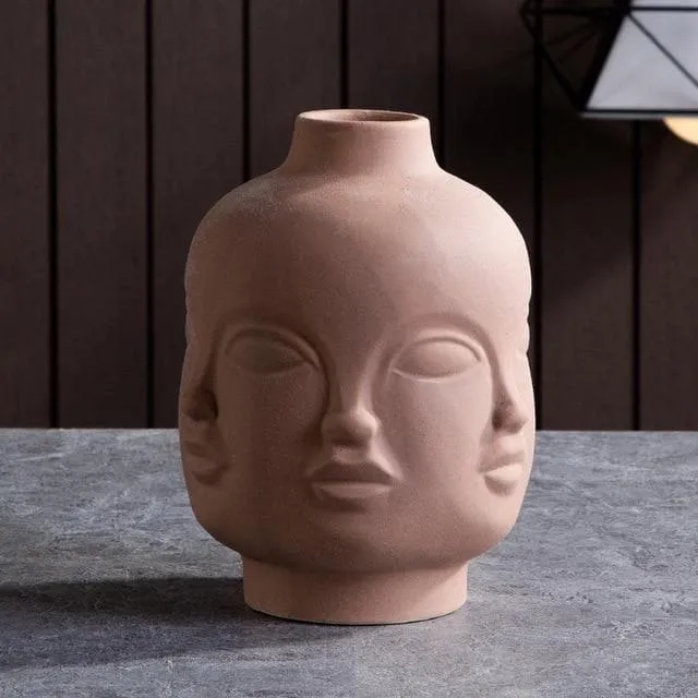 Visage Clay Ceramic Planters & Vases