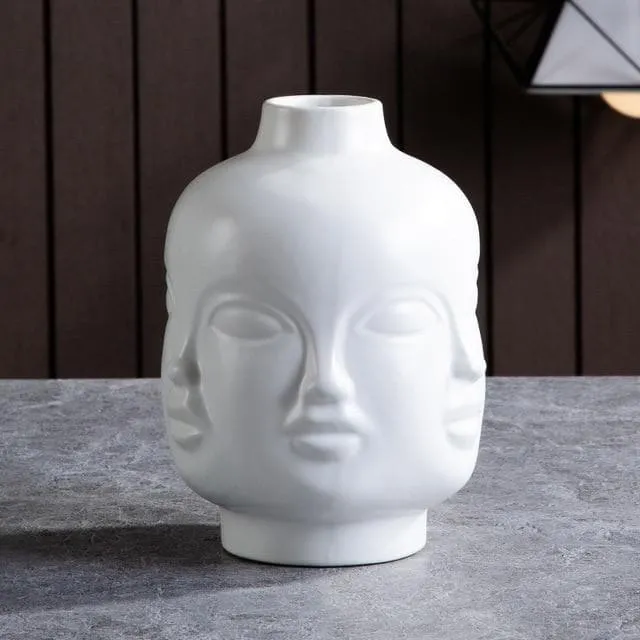 Visage Clay Ceramic Planters & Vases