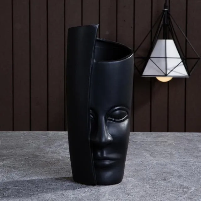 Visage Clay Ceramic Planters & Vases