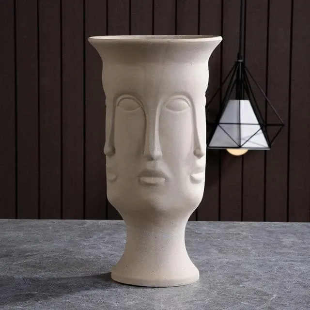 Visage Clay Ceramic Planters & Vases