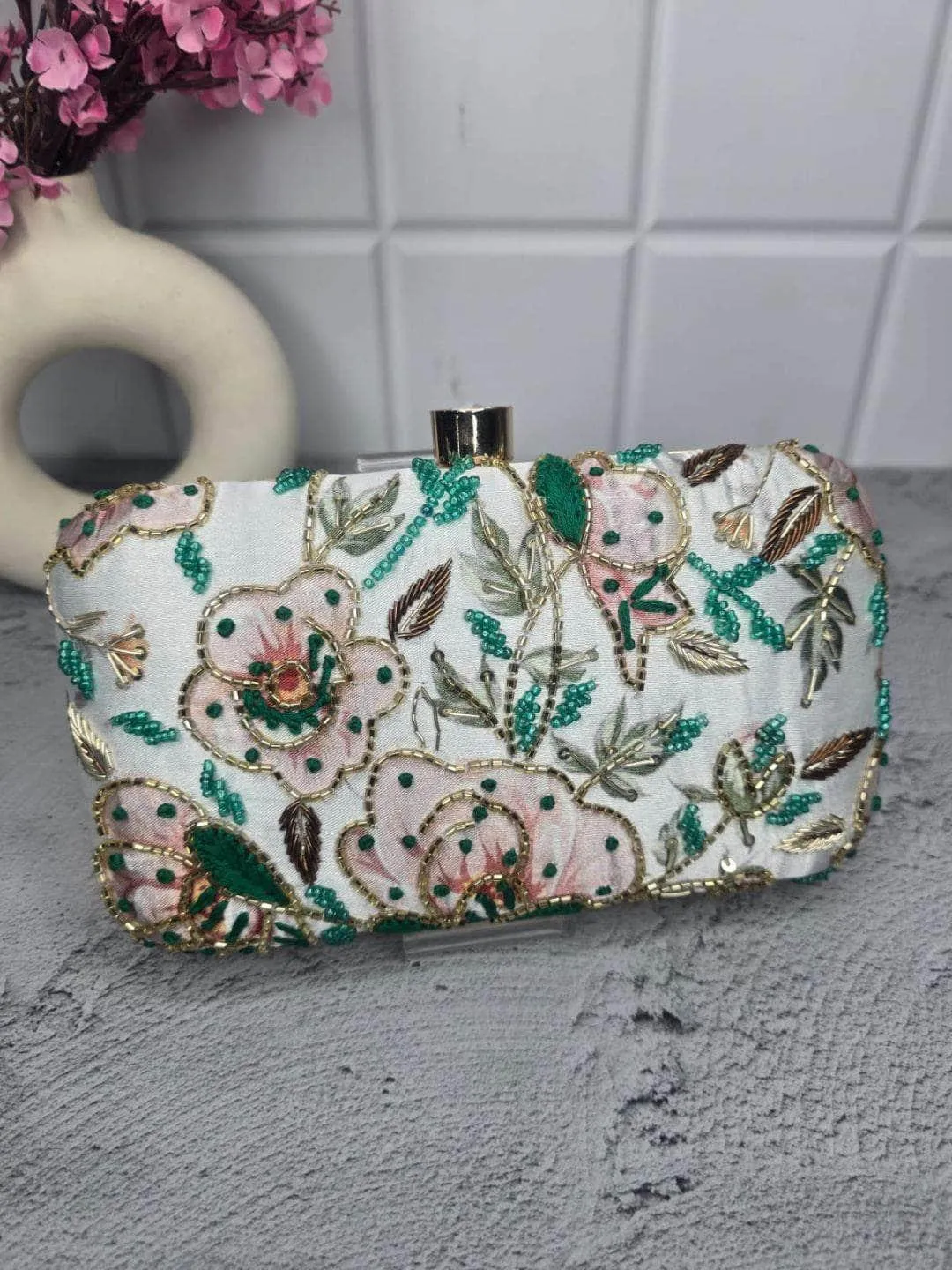 Womens Pastel Toned Clutch